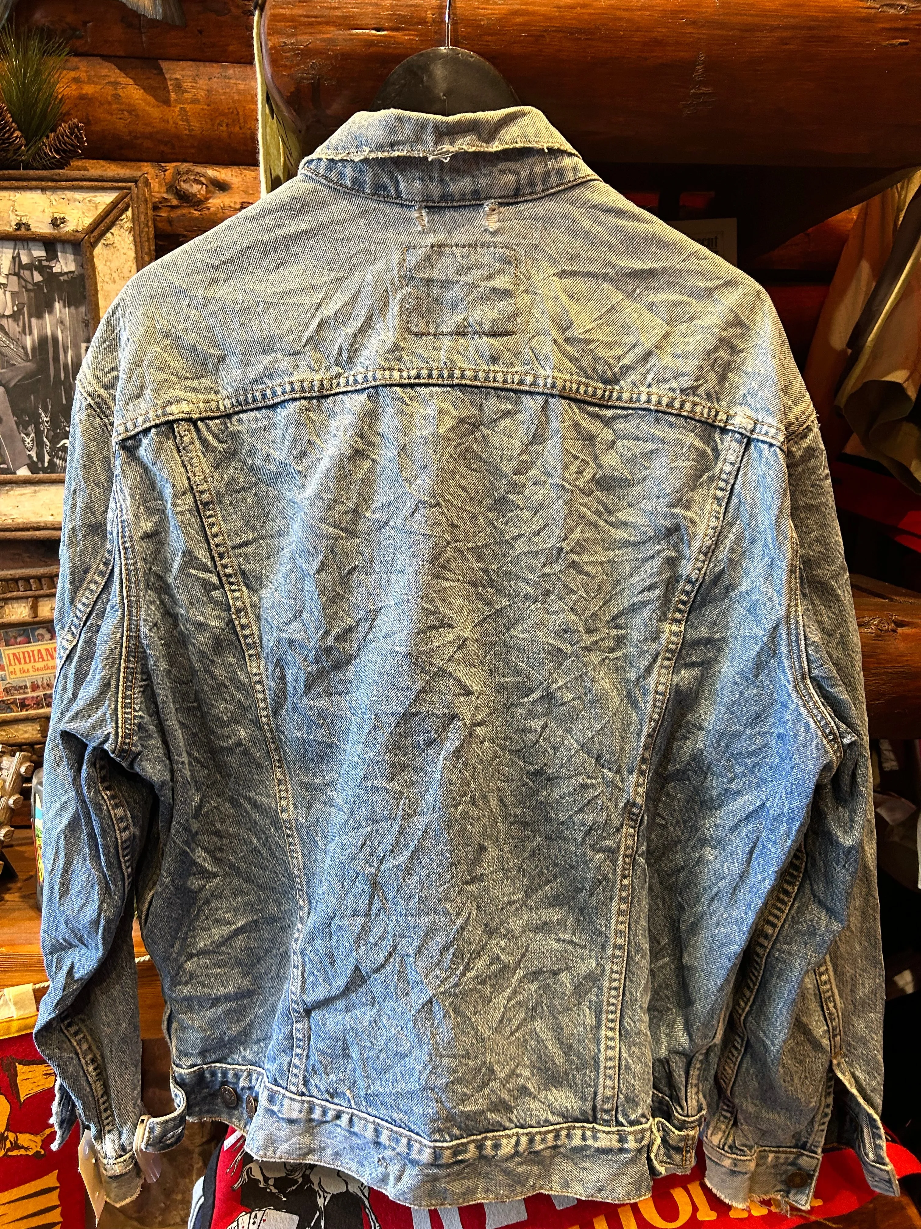 11. Vintage Levis Faded Denim Trucker, XL