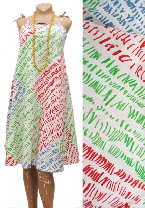 1980s Vintage Fenno A-Line Cotton Summer Tent Dress • Sun Dress