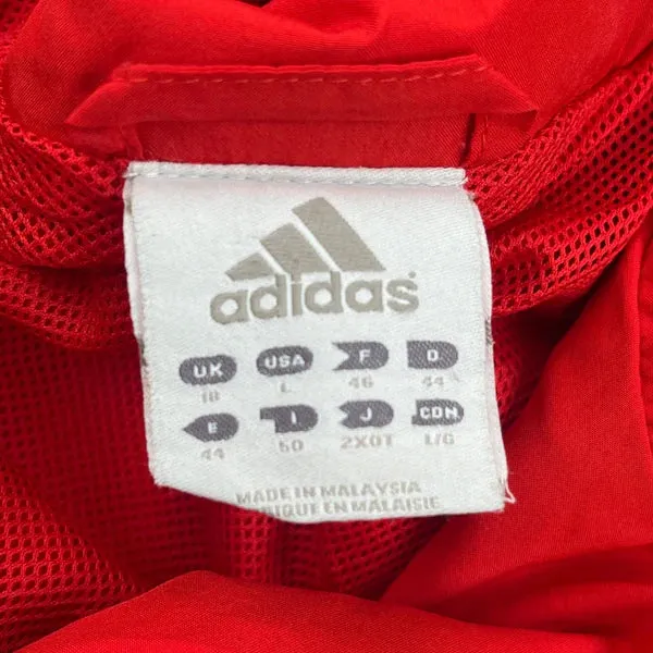 Adidas Jacket - Large Red Polyester