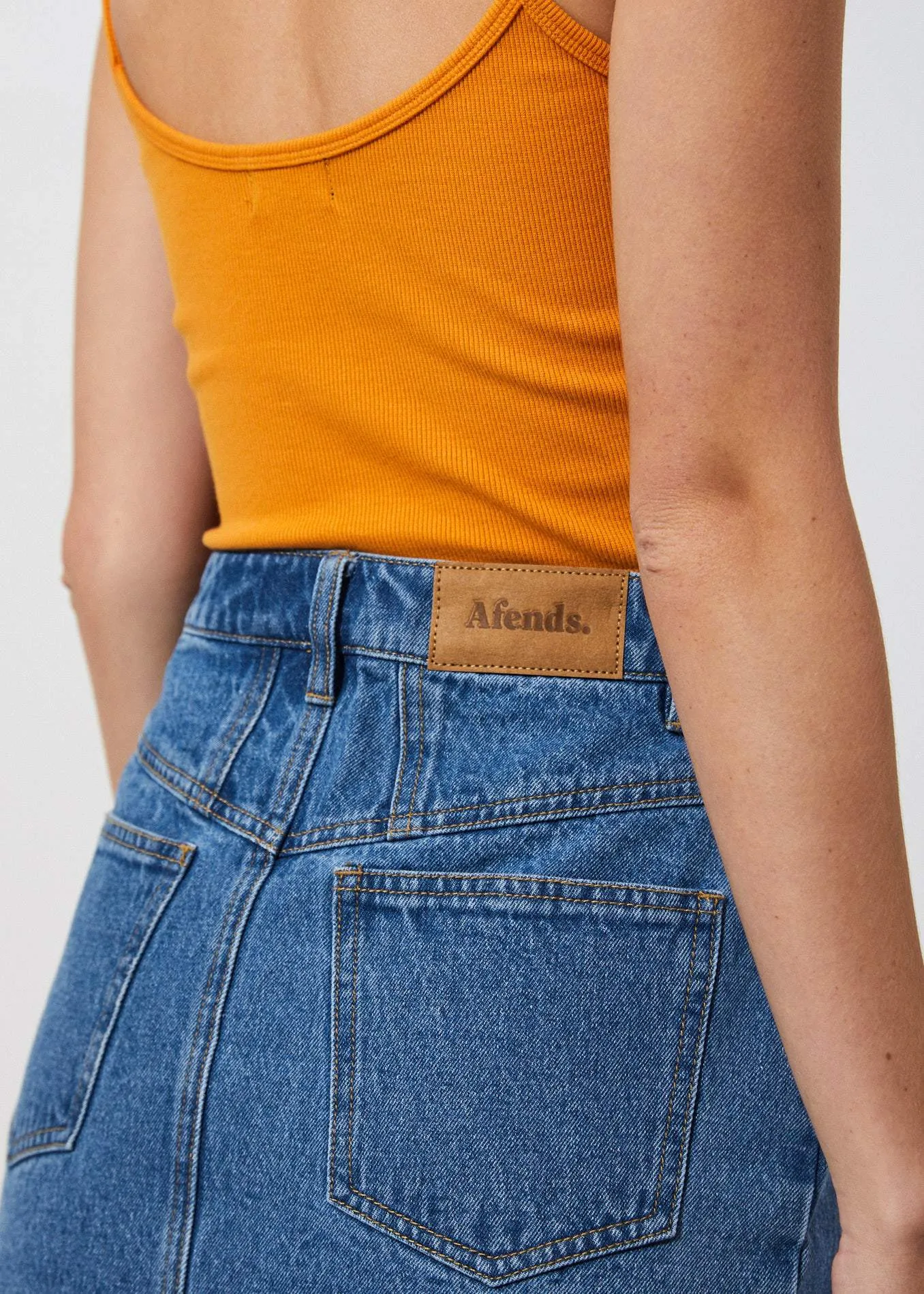 Afends Womens Brittany - Singlet - Yam