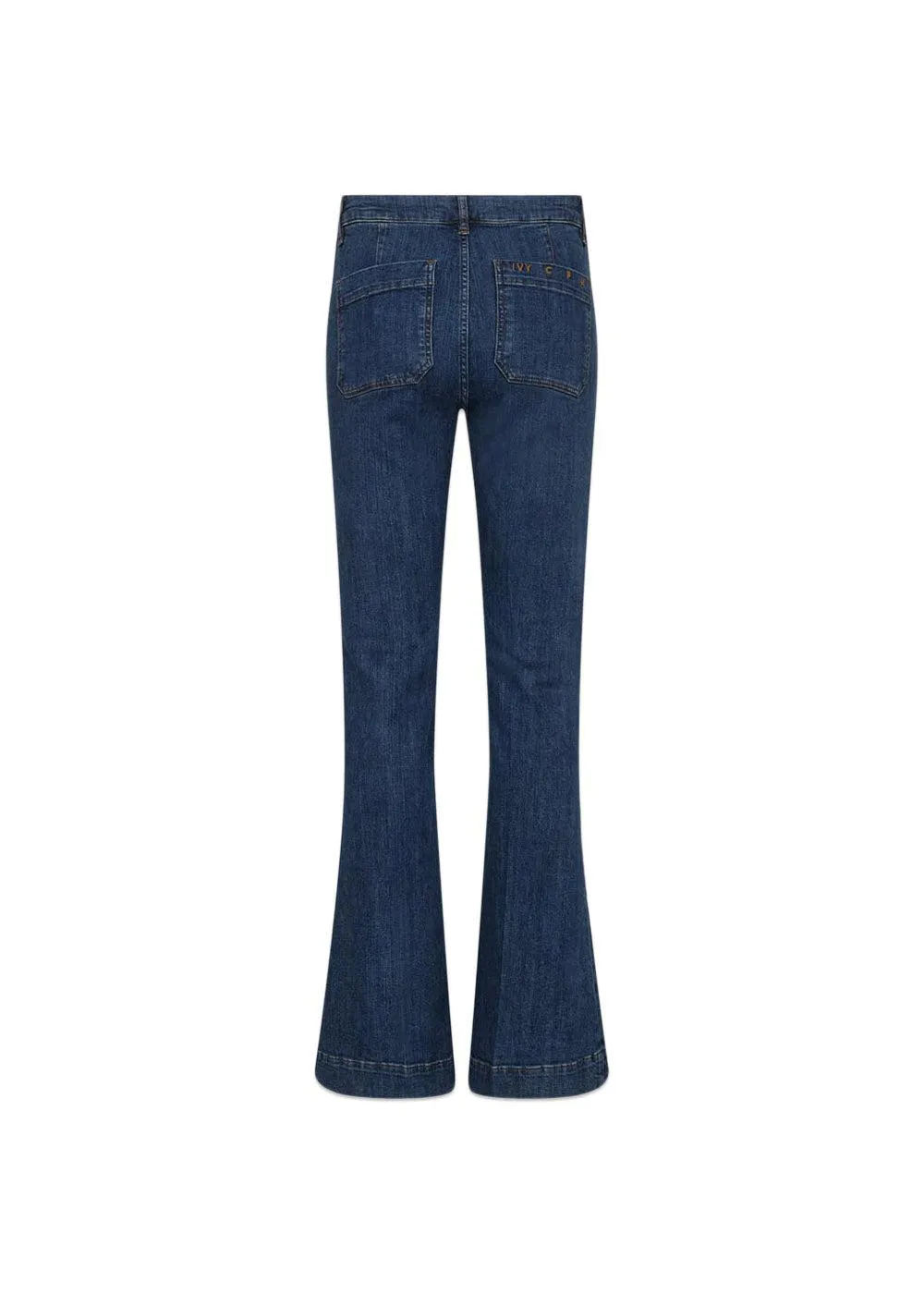 Ann Charlotte Jeans Wash Middark Nottingham - Denim Blue