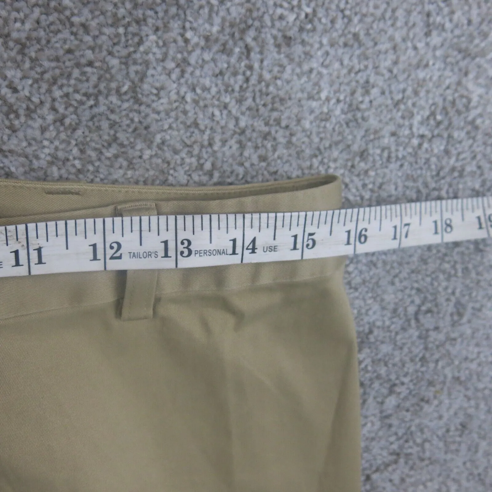 Ann Taylor Womens Chino Pants Straight Leg Stretch Mid Rise Light Mustard Size 8
