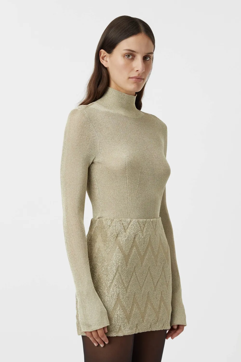 Aretz Turtleneck | Champage Pink