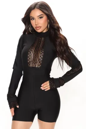 Bailey Bandage Romper - Black