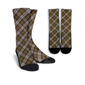 Baillie Dress Tartan Crew Socks Cross Tartan Style