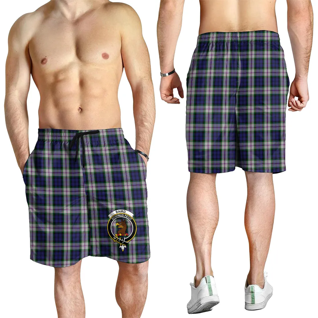 Baird Dress Tartan Mens Shorts with Family Crest