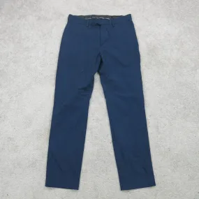 Banana Republic Mens Chino Pant Slim Fit Mid Rise Slash Pocket Blue Size 31X32