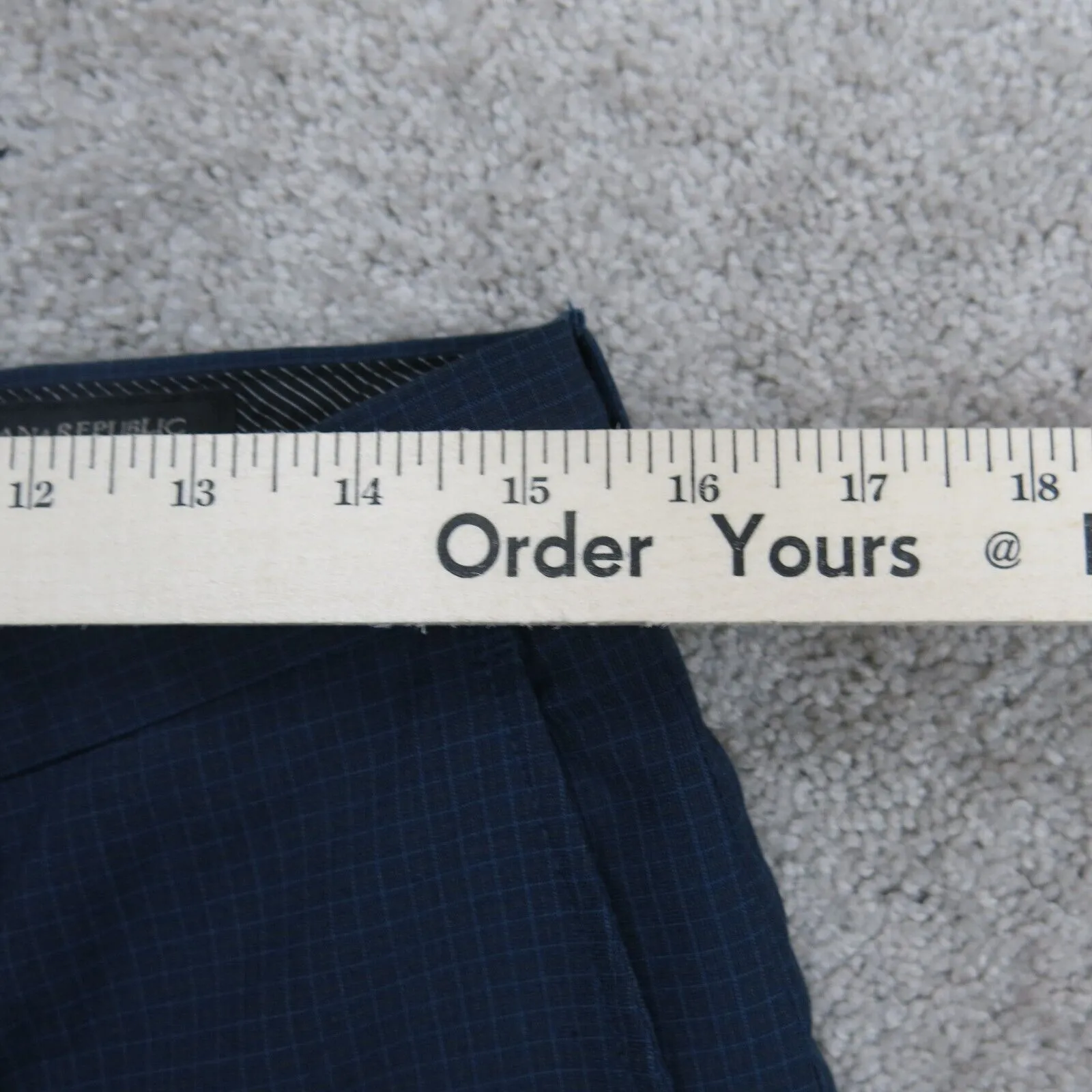 Banana Republic Mens Chino Pant Slim Fit Mid Rise Slash Pocket Blue Size 31X32