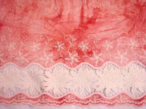 Batik Viscose - Lace Scalloped Edge