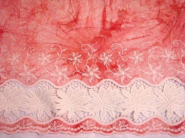 Batik Viscose - Lace Scalloped Edge