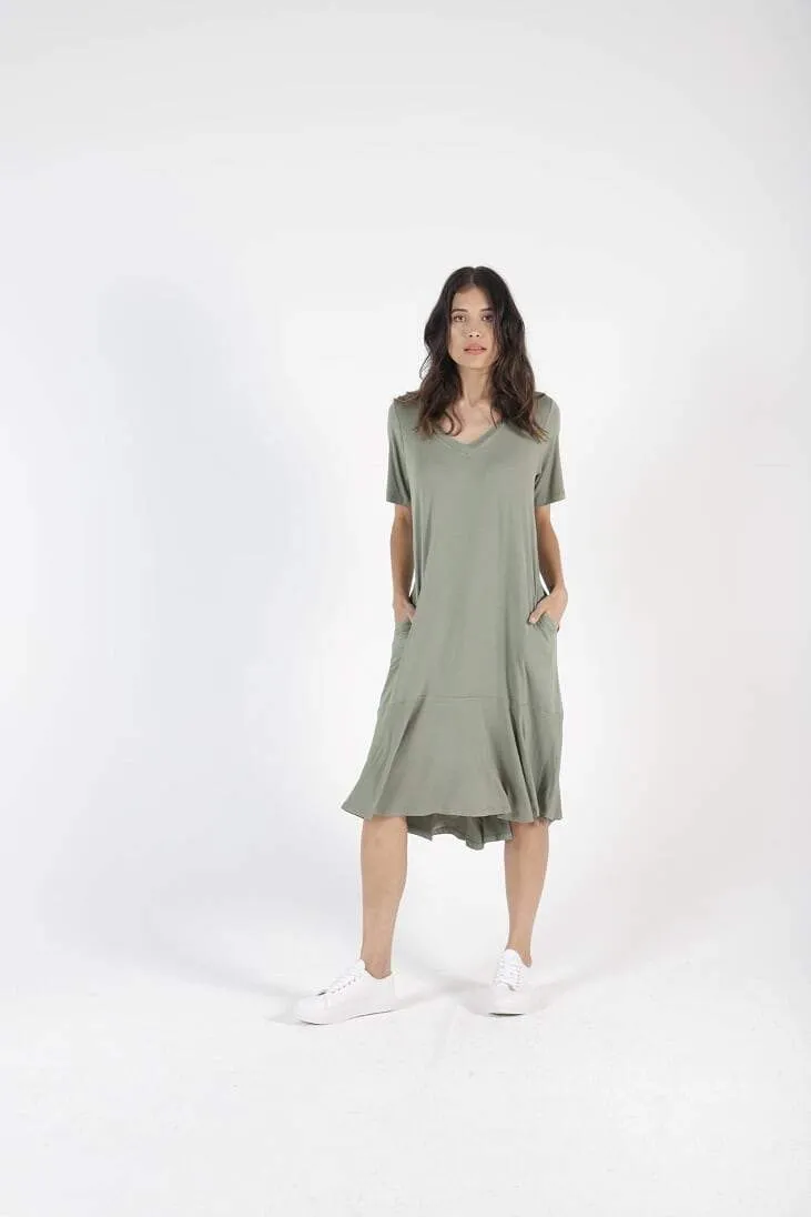 BETTY BASICS - Camden Dress Black/Avocado
