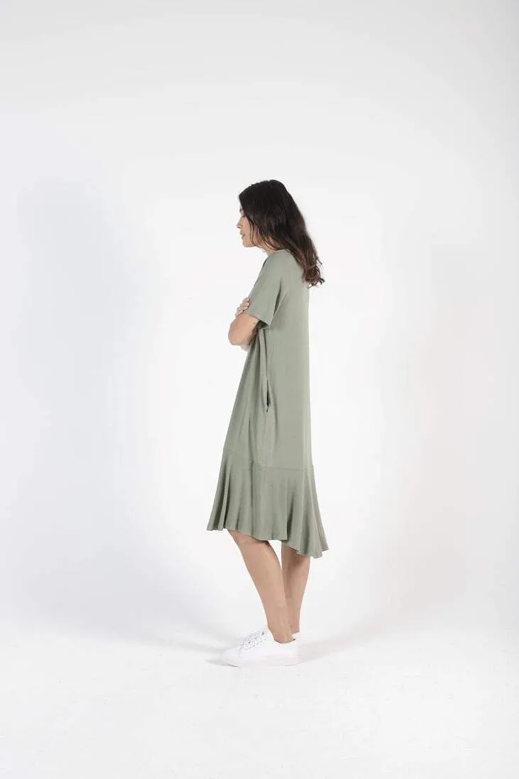 BETTY BASICS - Camden Dress Black/Avocado