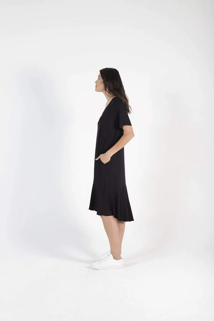 BETTY BASICS - Camden Dress Black/Avocado