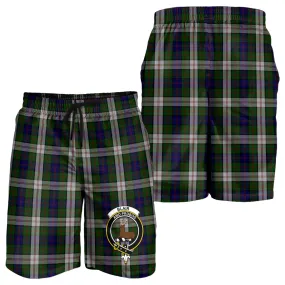 Blair Dress Tartan Mens Shorts with Family Crest
