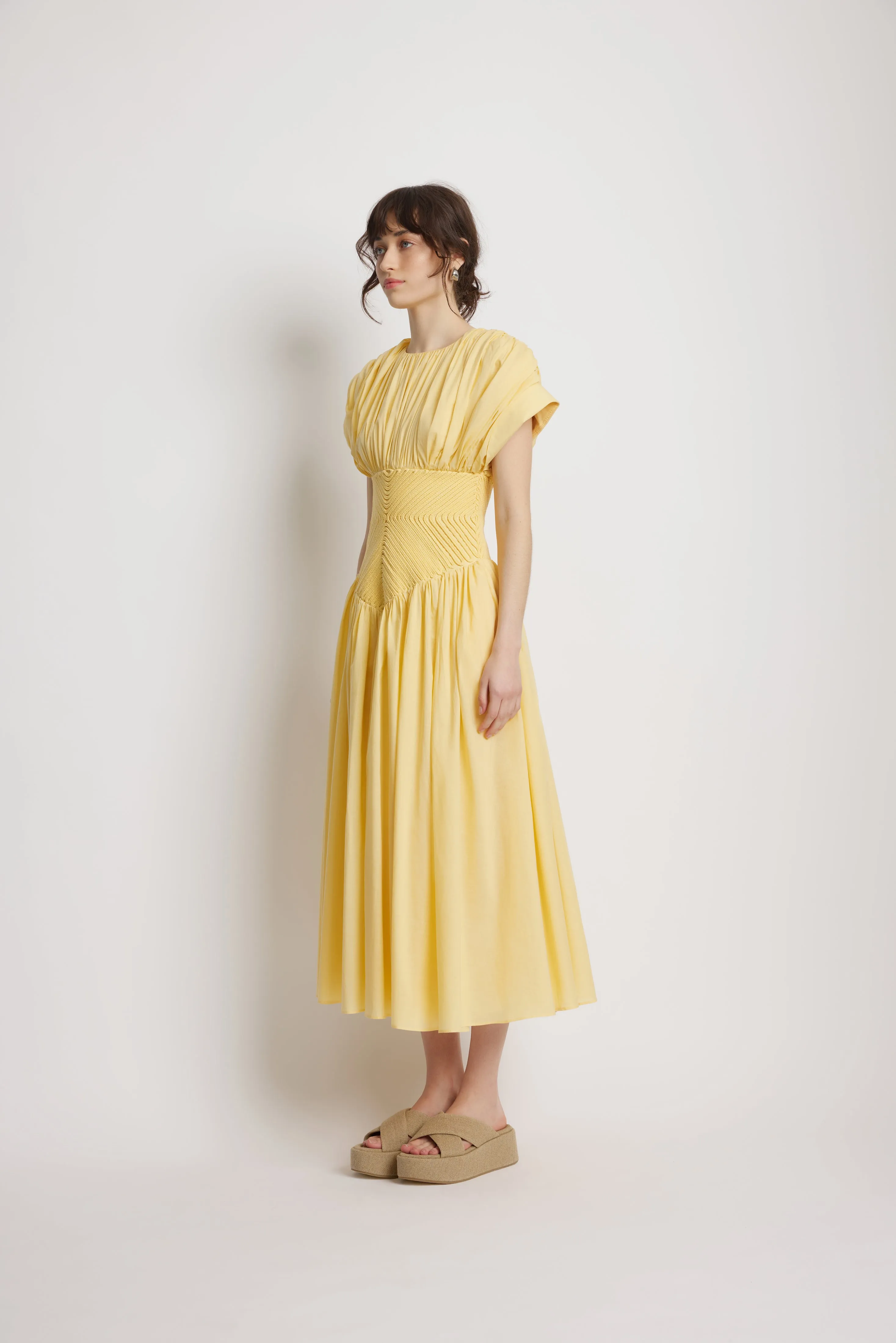 Bremen Rope Midi Dress - Italian Straw