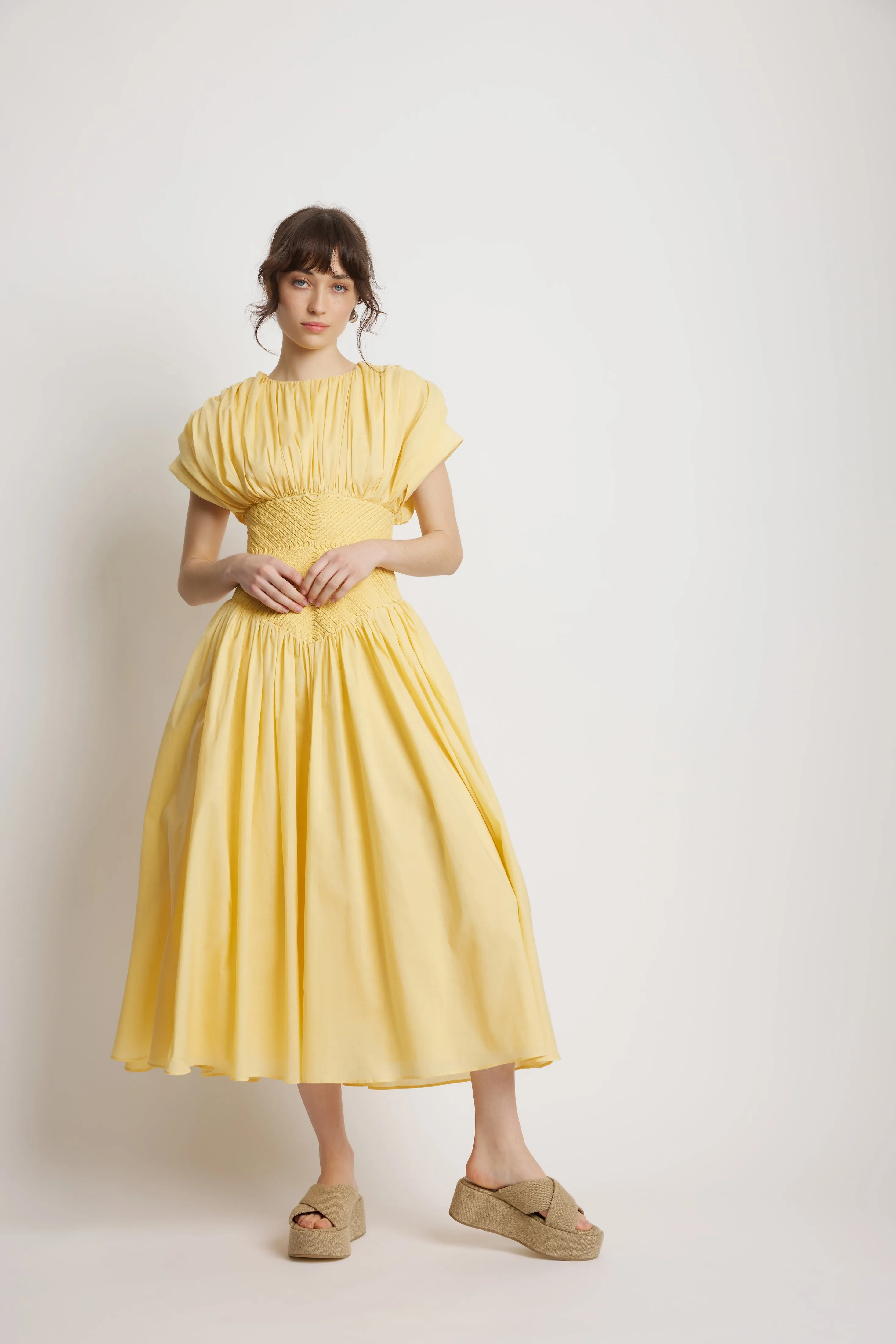Bremen Rope Midi Dress - Italian Straw