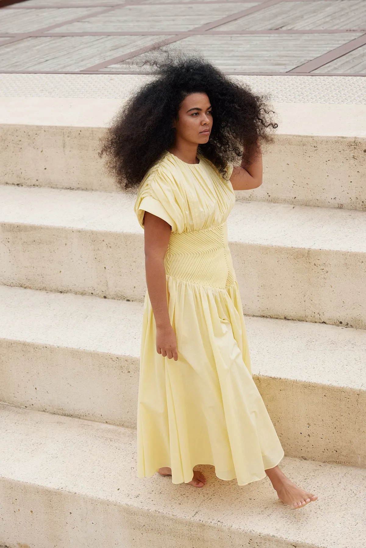 Bremen Rope Midi Dress - Italian Straw