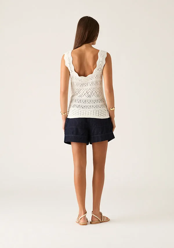 Bruna Pointelle Top