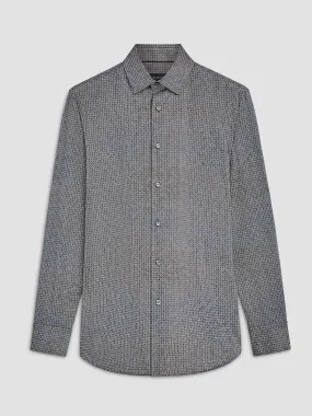Bugatchi James Mosaic Print OoohCotton Shirt