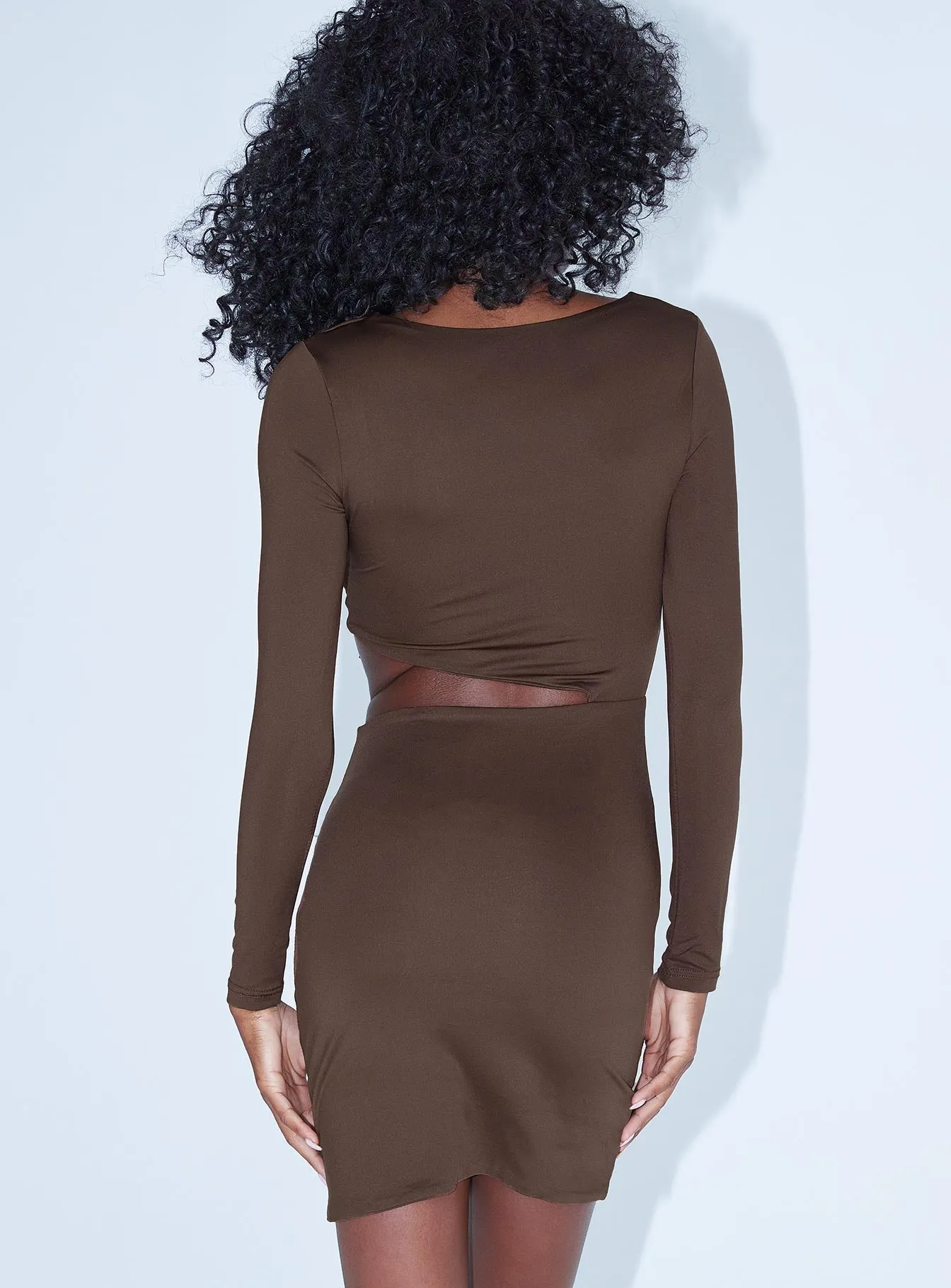 Carla Mini Dress Brown