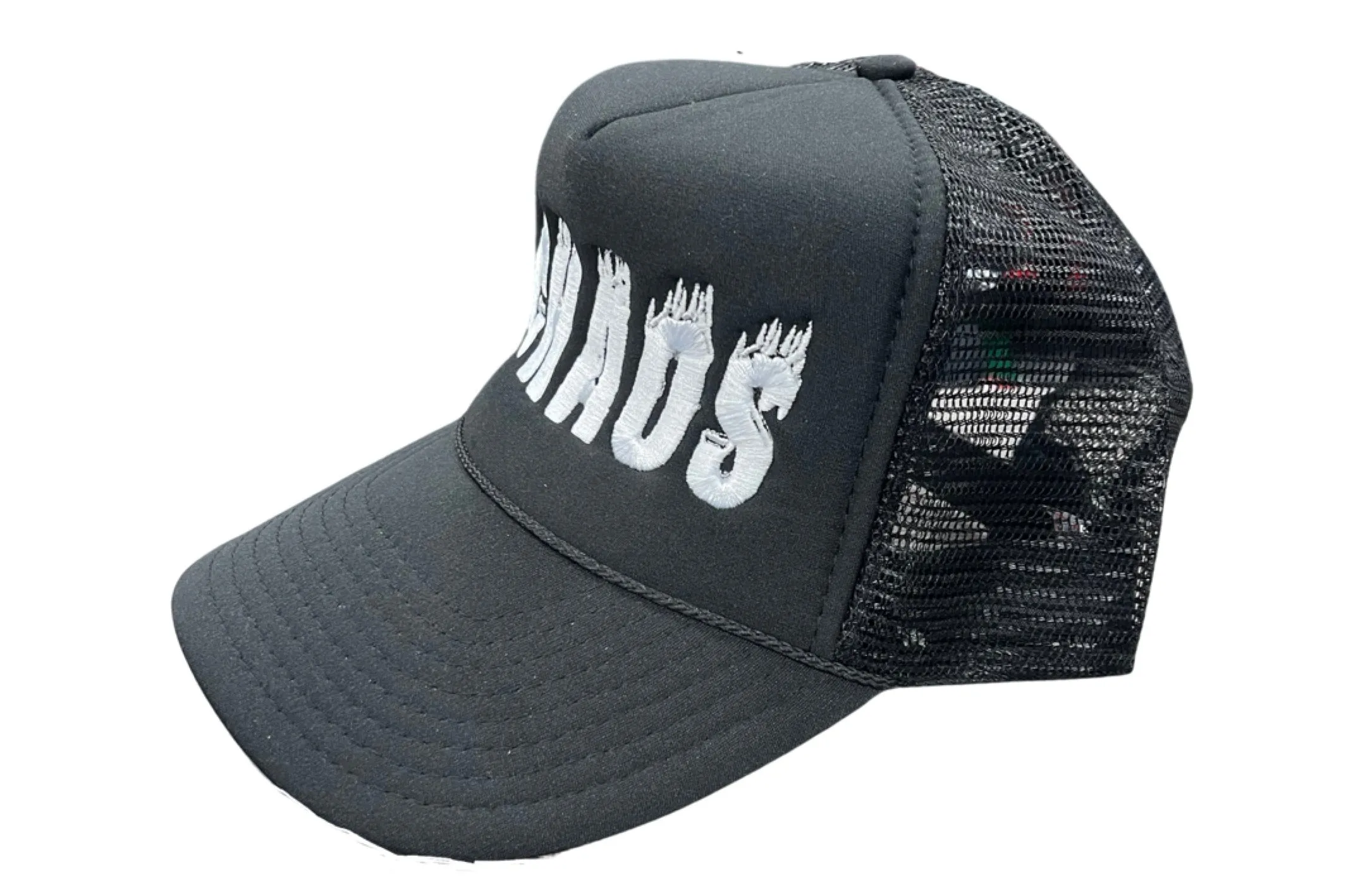 Chaos Flames (Black/White) Trucker Hat