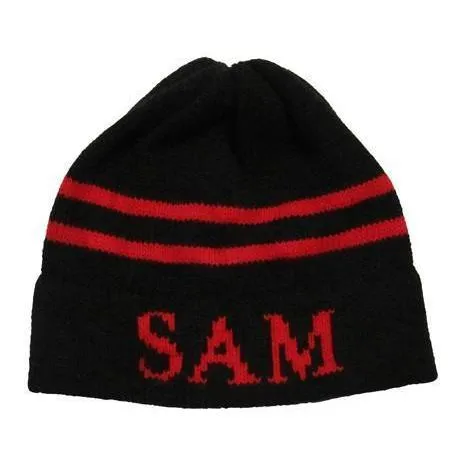 Classic Name & Stripes Personalized Knit Hat