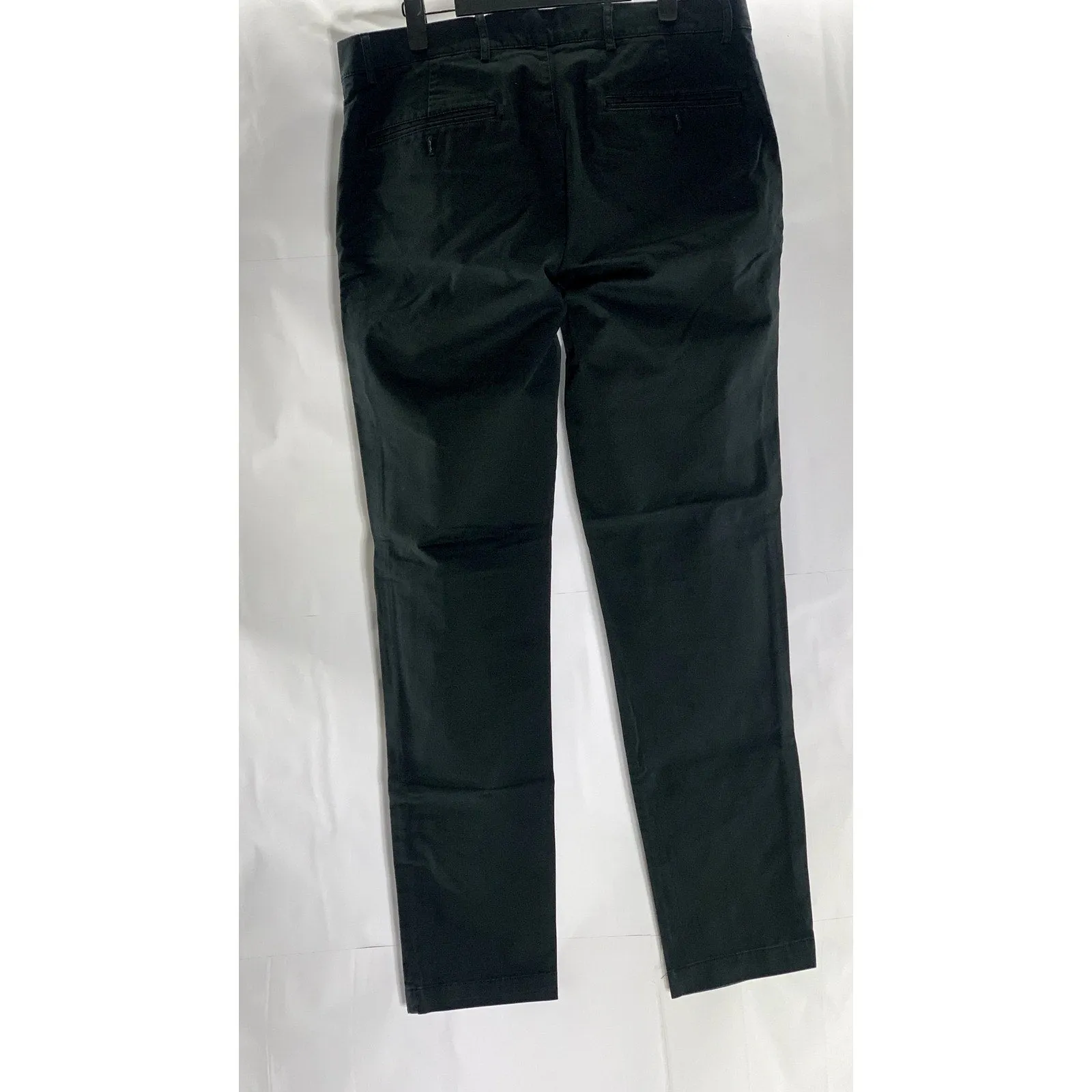 CLUB MONACO Men's Black Solid Modern Slim-Fit Conner Chino Pant SZ 33x32