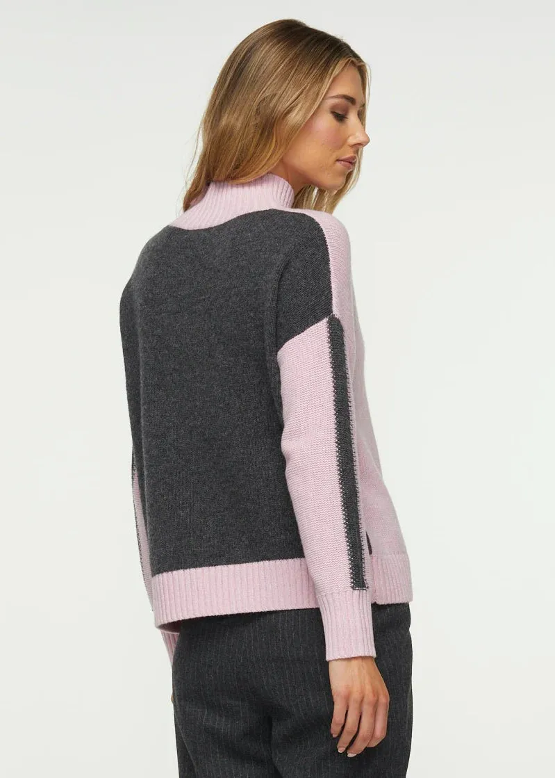 Color Block Turtleneck