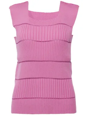 Column Knit Top
