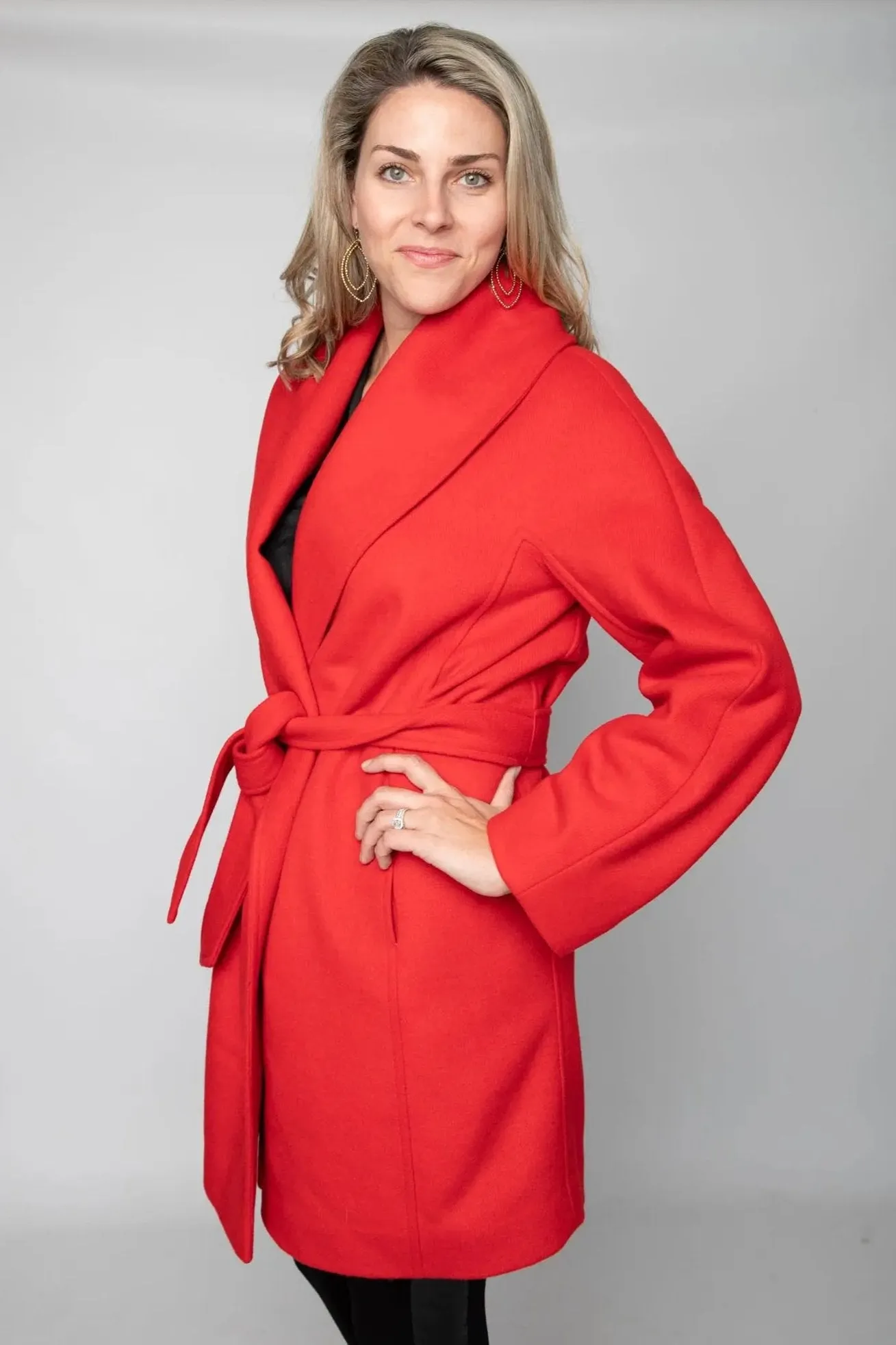 Coral Cashmere Coat