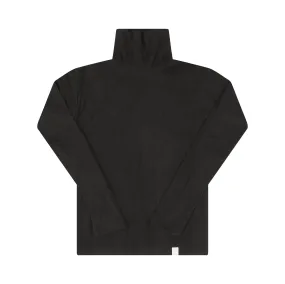 Crew Kids Black Rib Turtleneck