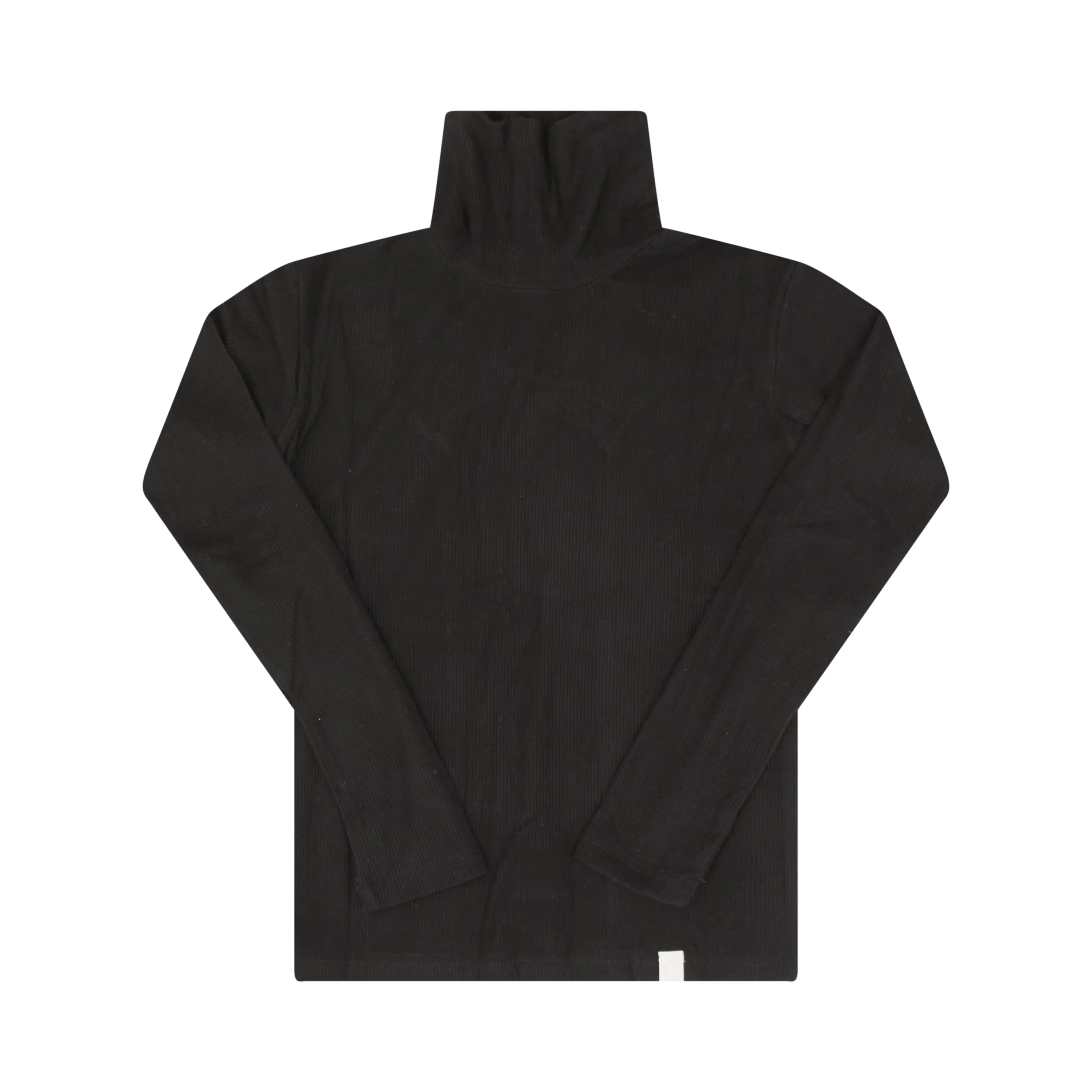 Crew Kids Black Rib Turtleneck
