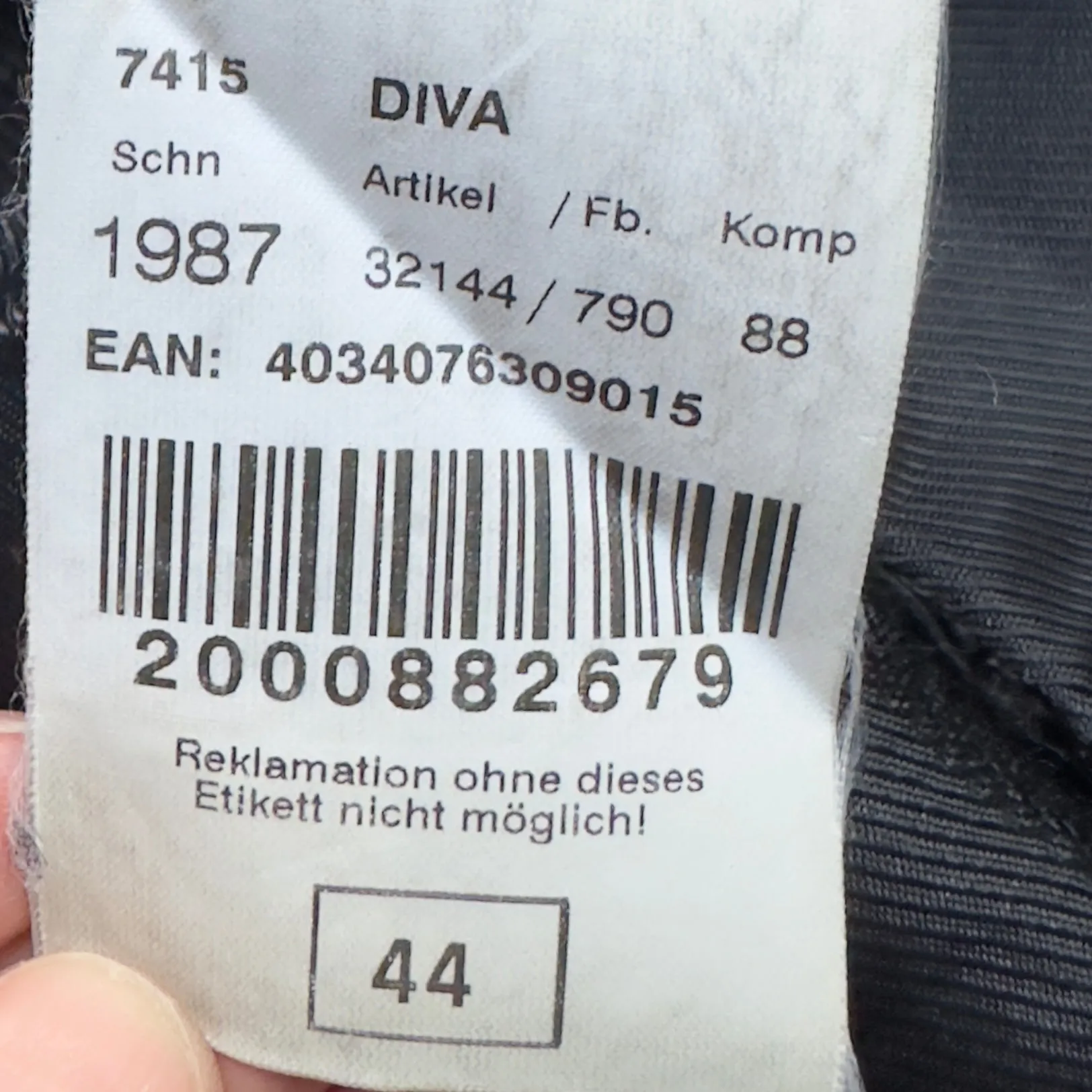 Dark Gray Wool Angora Coat, size EU44