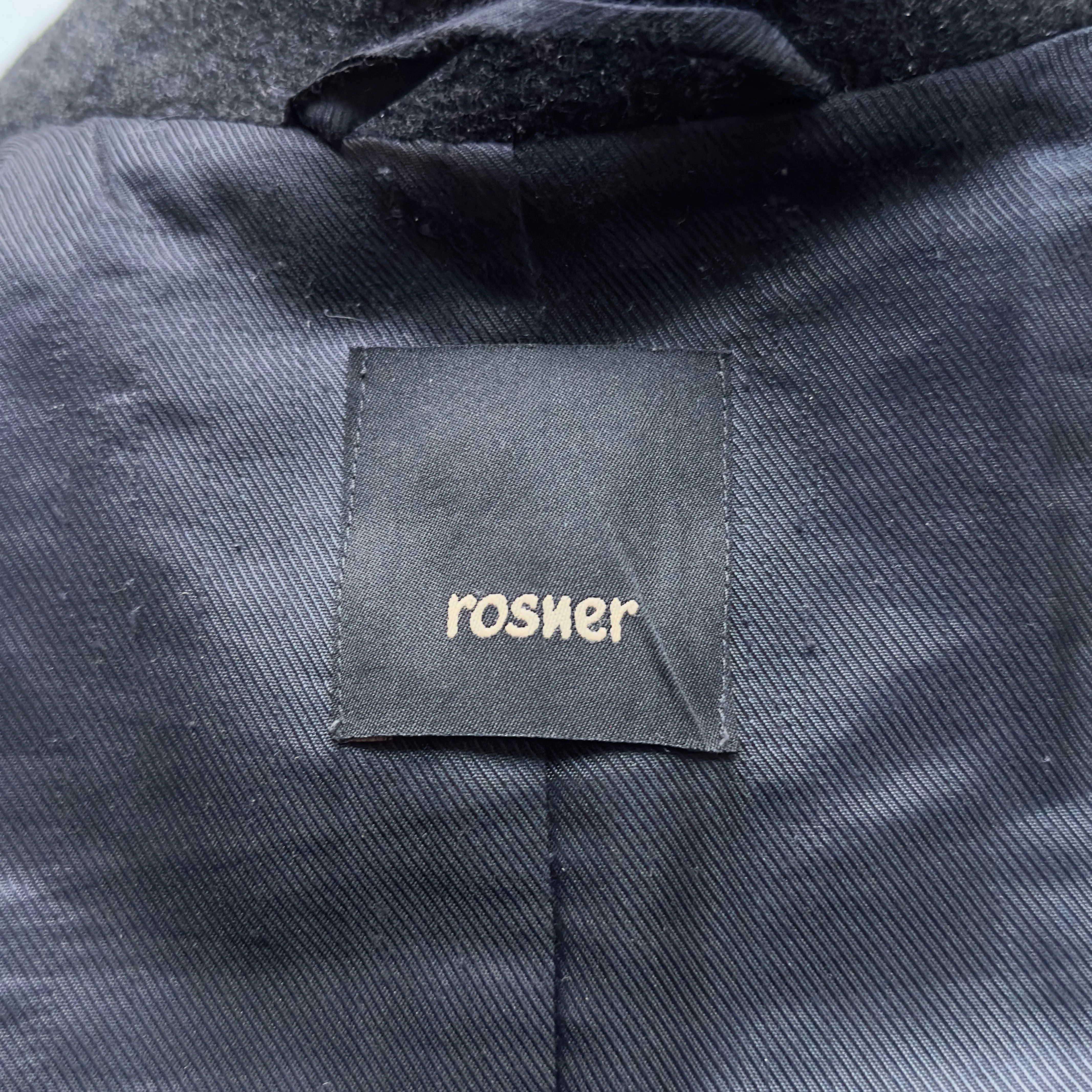 Dark Gray Wool Angora Coat, size EU44