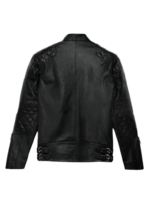 David Beckham Genuine Leather Slim Fit Jacket