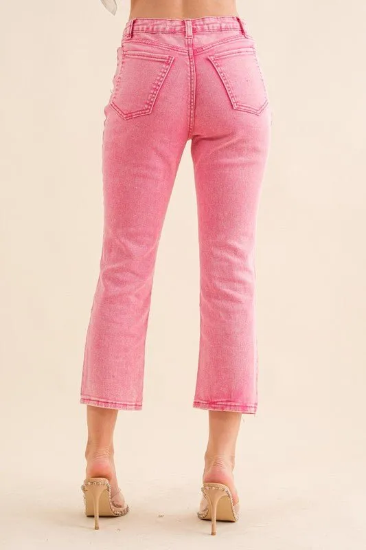 Denim Jeans with Rhinestone