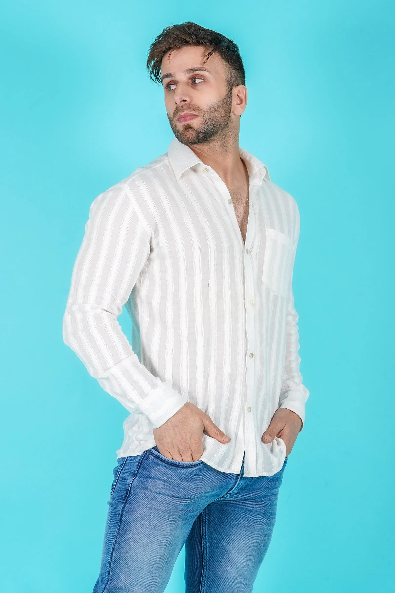 Dmitri Men's White Shirt