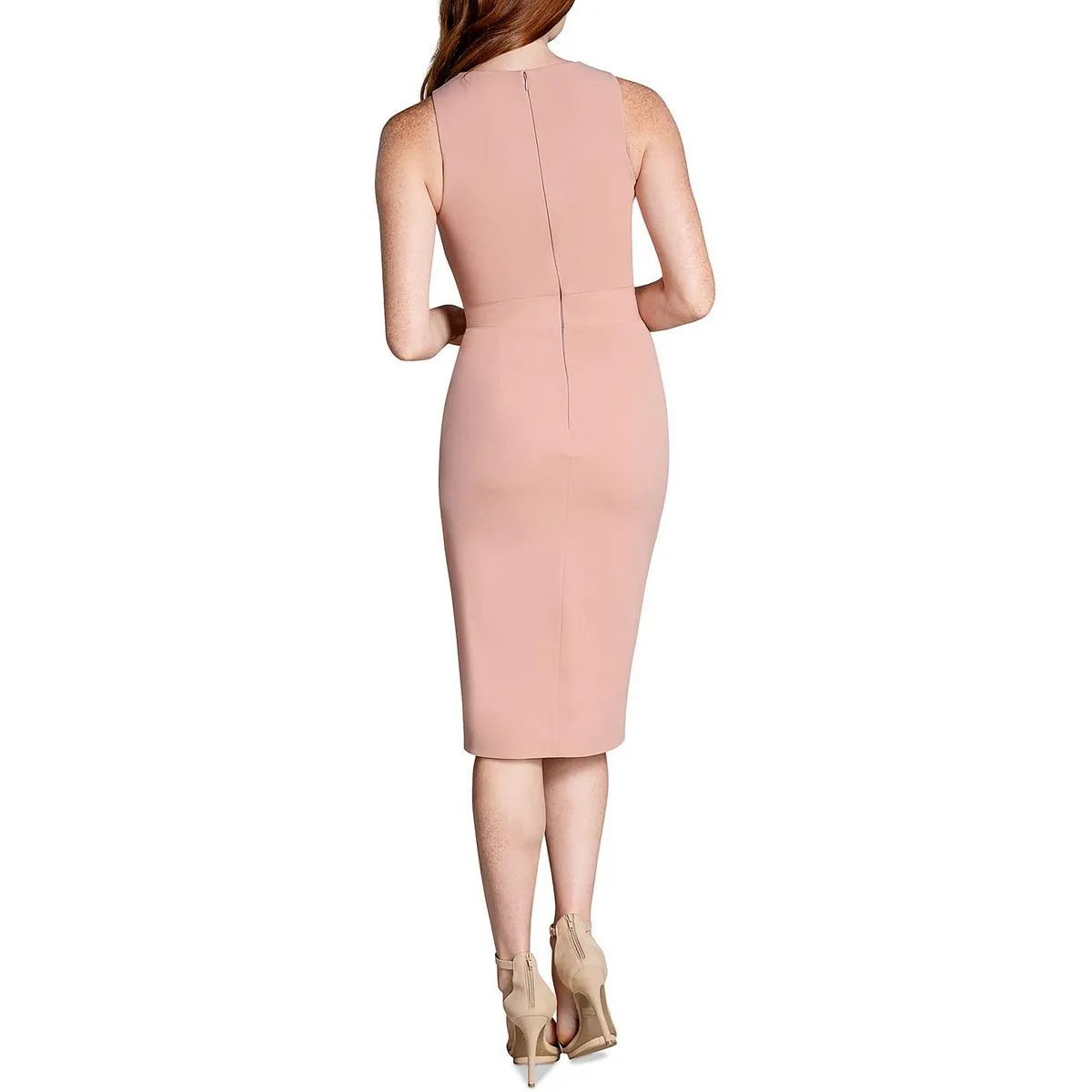 Dress The Population Womens Beaded Sleeveless Bodycon Dress