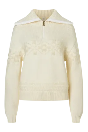 Elana 1/2 Zip Knitted Wool Sweater