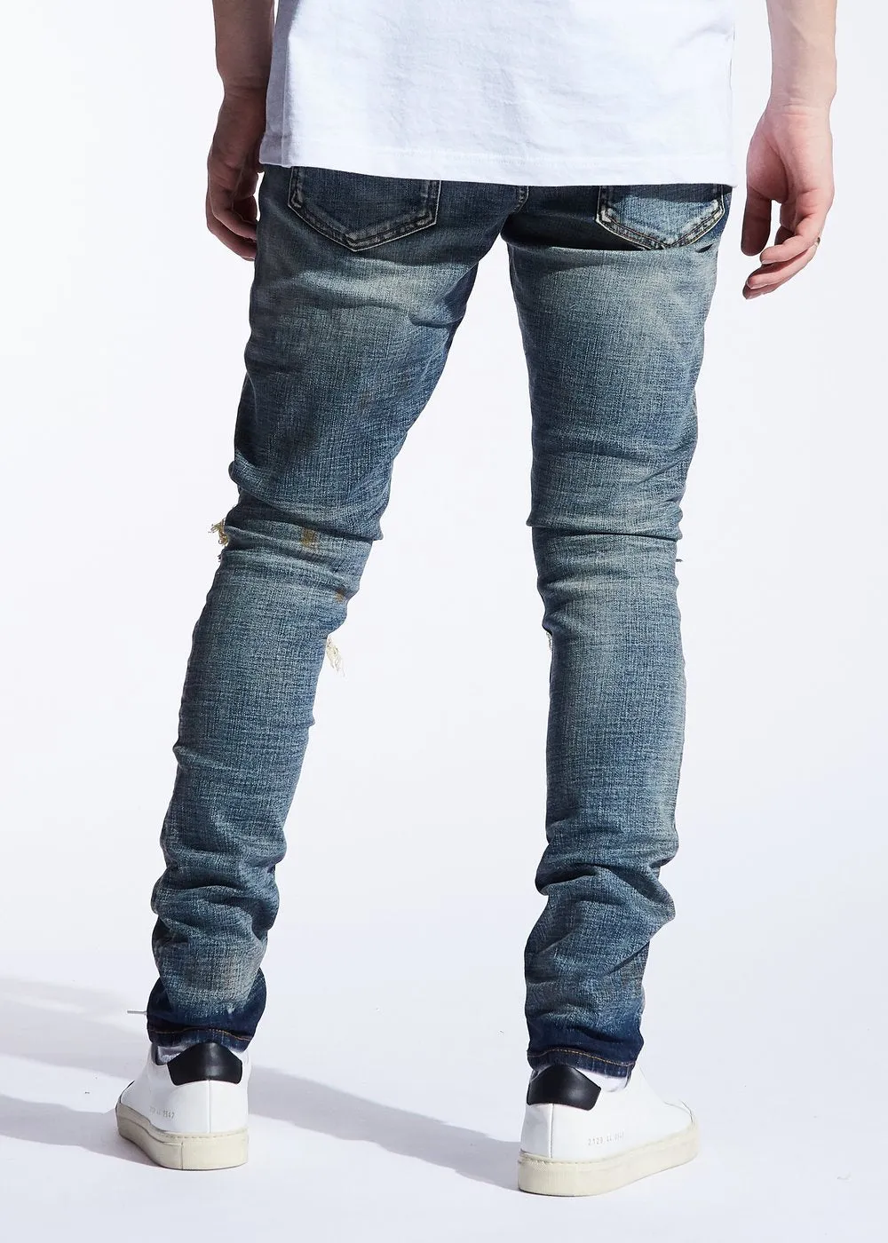 Embellish Jeans FIZDALE RIP AND REPAIR Men’s - WASHED BLU