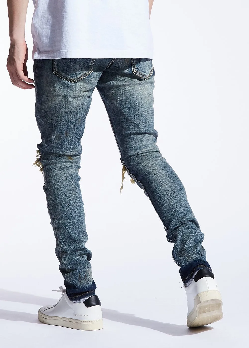 Embellish Jeans FIZDALE RIP AND REPAIR Men’s - WASHED BLU