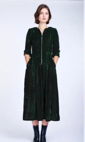 Emerald Velvet Sonnet Dress