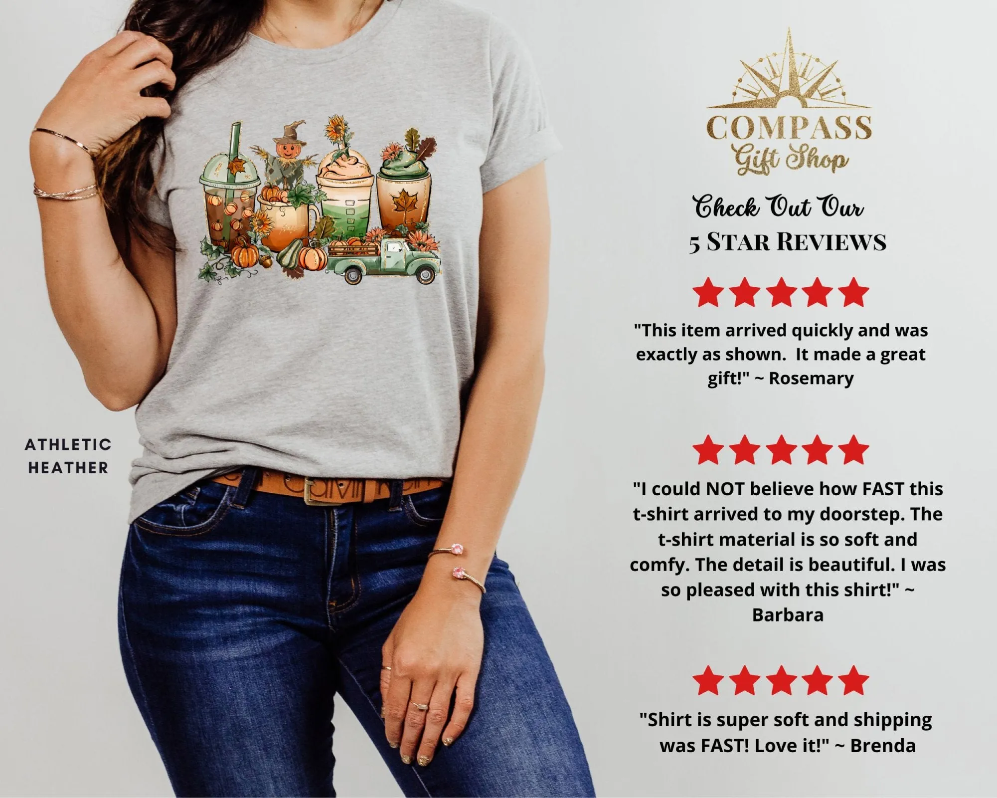 Fall Coffee Drinks Shirt,Tank, Sweatshirt and Matching Family Shirts. Perfect for a Fall, Autumn or Thanksgiving Gift