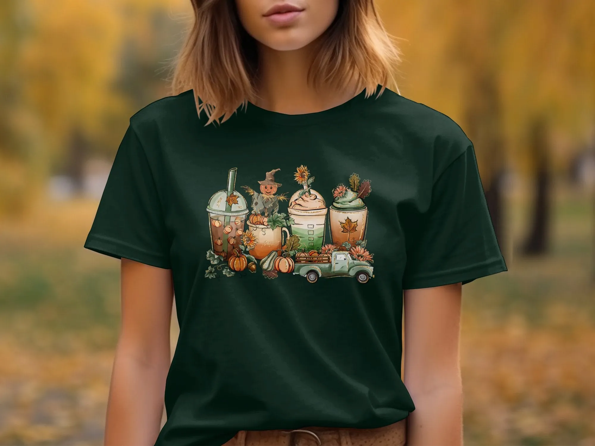 Fall Coffee Drinks Shirt,Tank, Sweatshirt and Matching Family Shirts. Perfect for a Fall, Autumn or Thanksgiving Gift