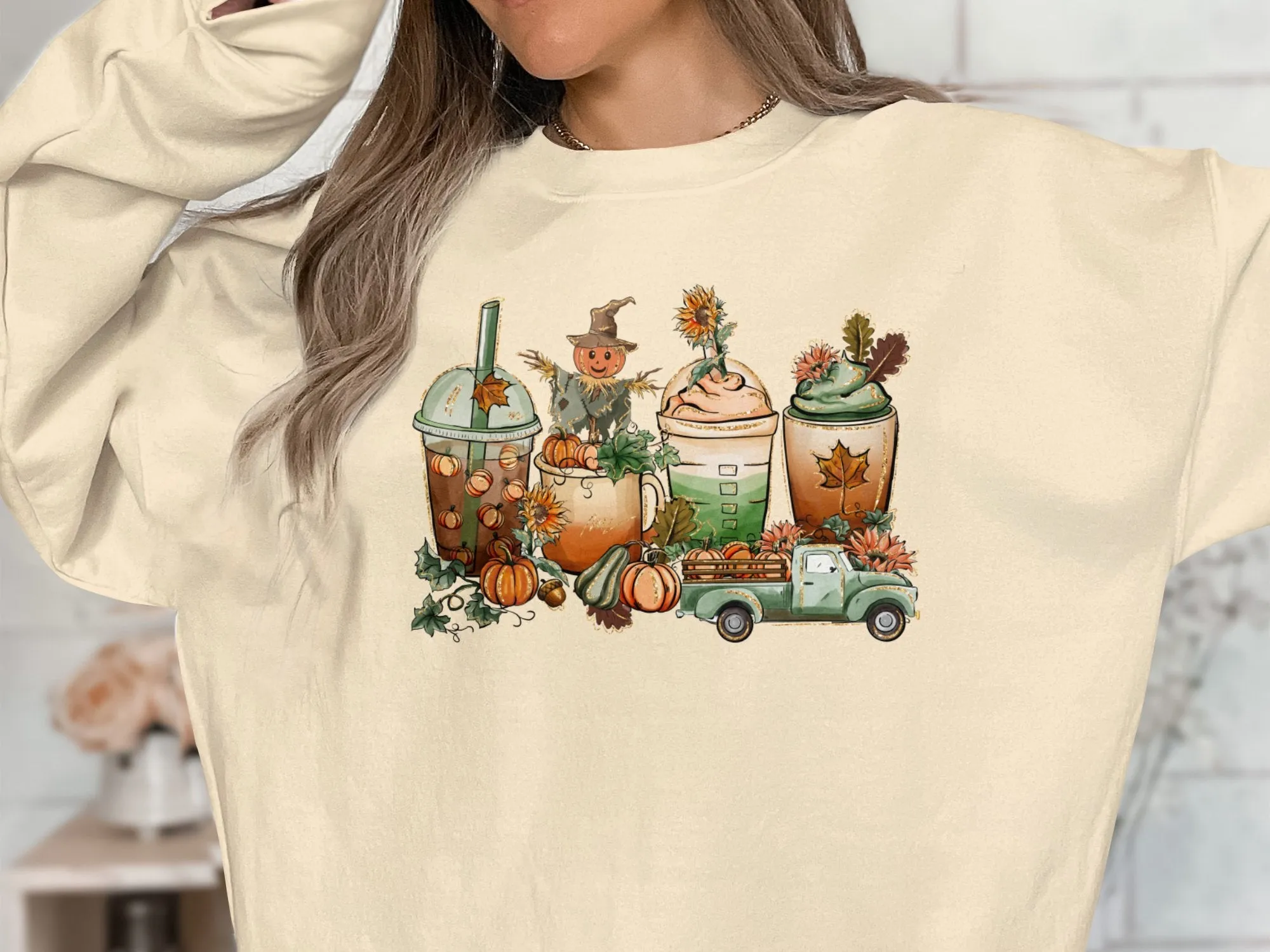 Fall Coffee Drinks Shirt,Tank, Sweatshirt and Matching Family Shirts. Perfect for a Fall, Autumn or Thanksgiving Gift