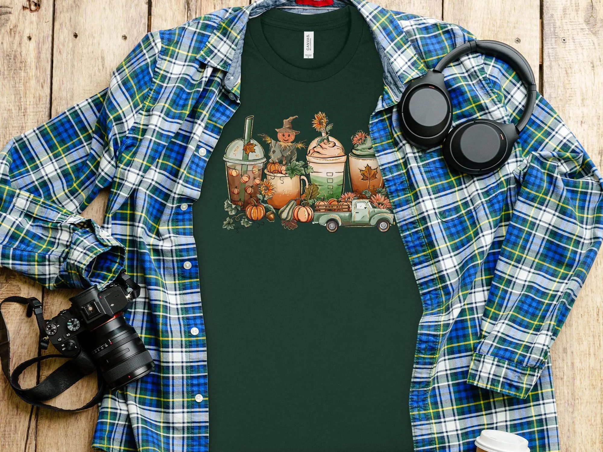 Fall Coffee Drinks Shirt,Tank, Sweatshirt and Matching Family Shirts. Perfect for a Fall, Autumn or Thanksgiving Gift