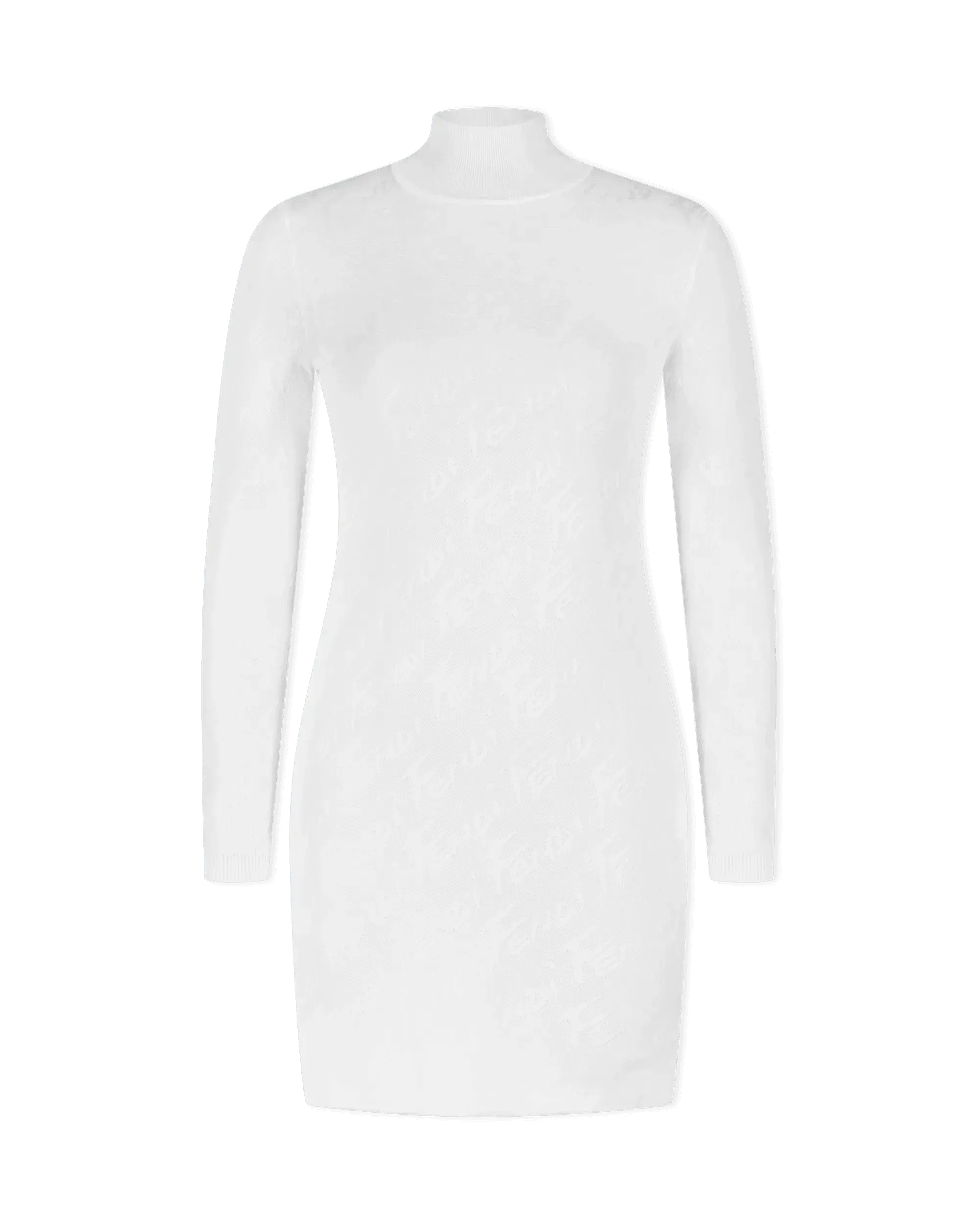 Fendi Brush Long Sleeve Mini Dress
