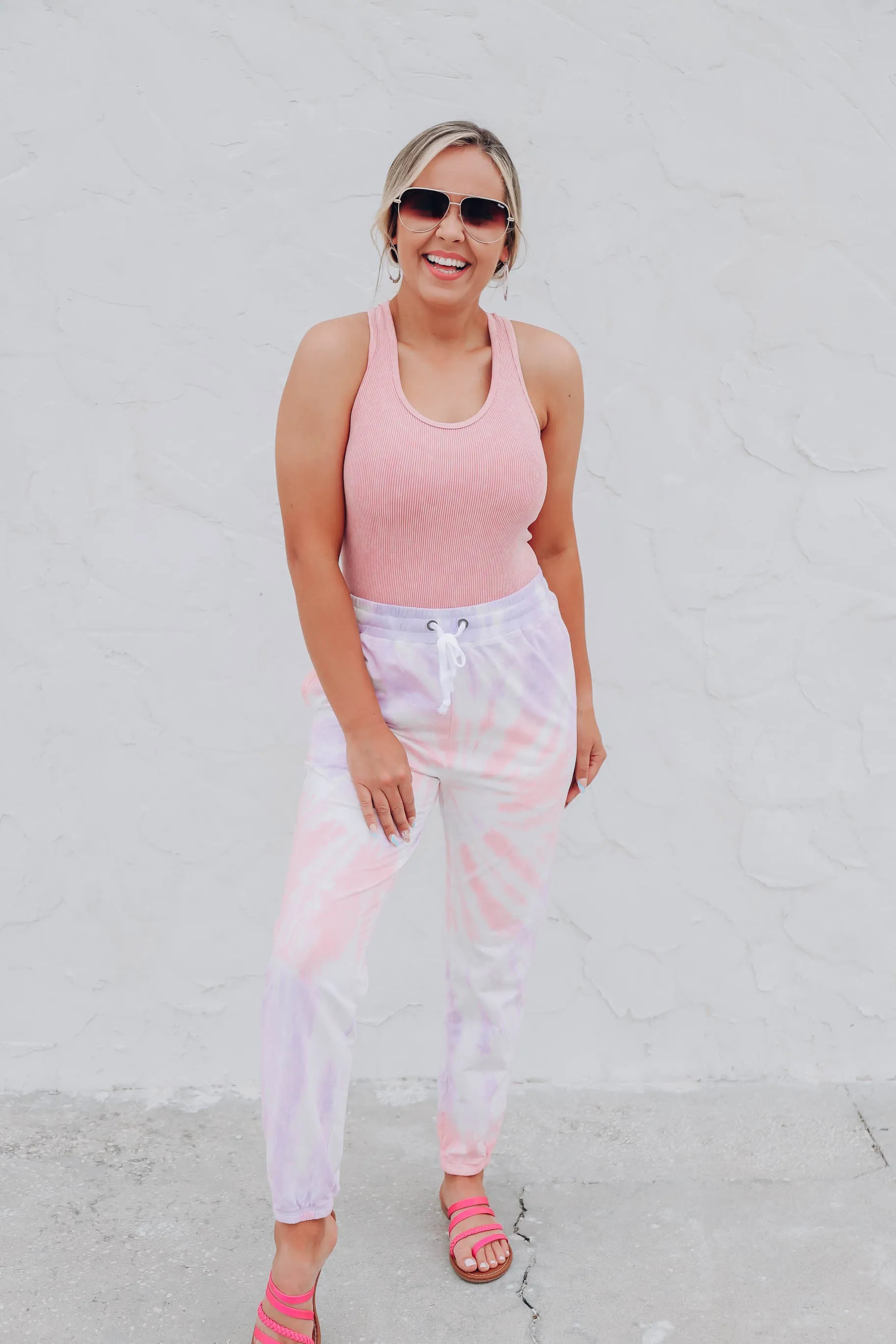 Flex Seamless Ribbed Tank - Pink