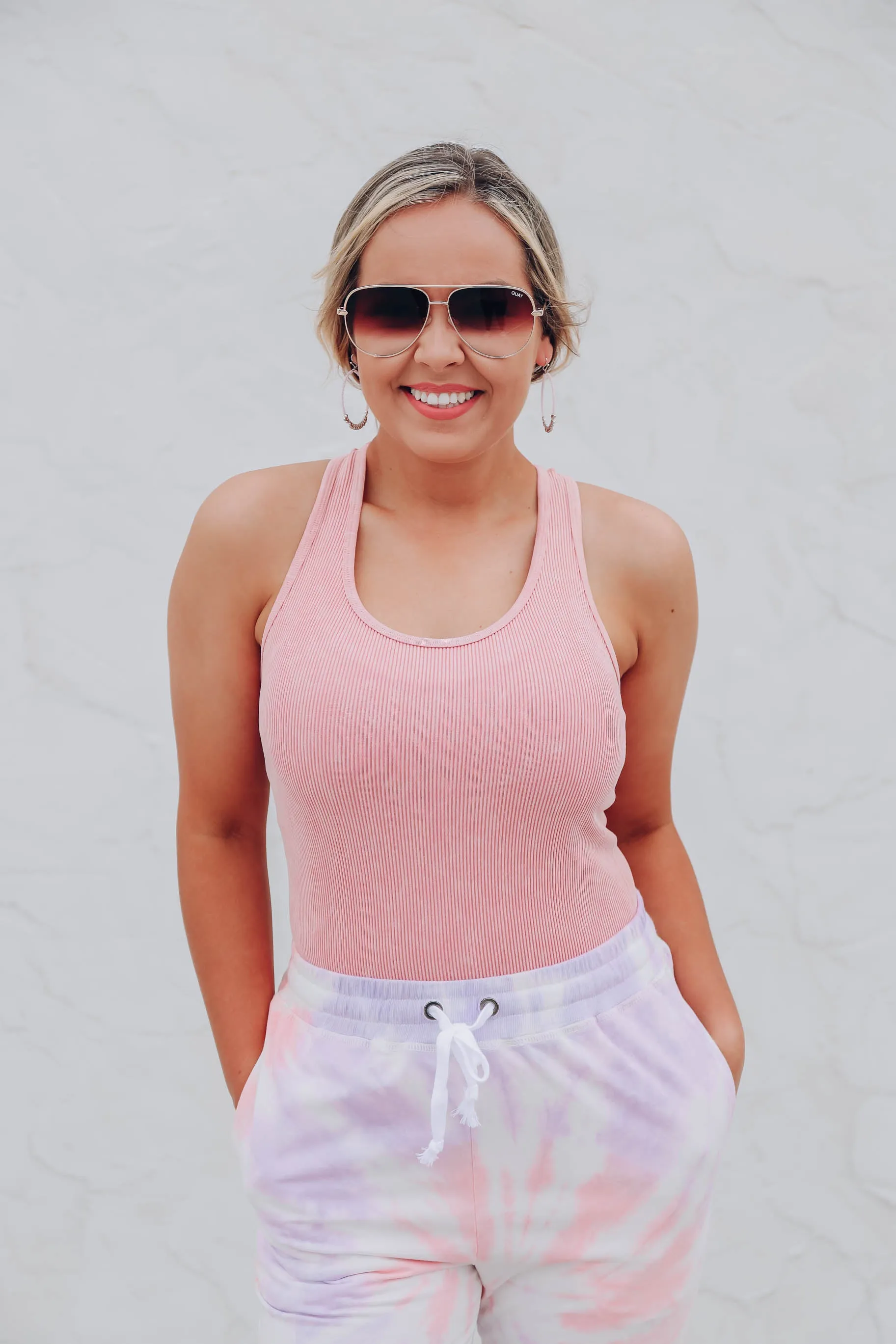 Flex Seamless Ribbed Tank - Pink