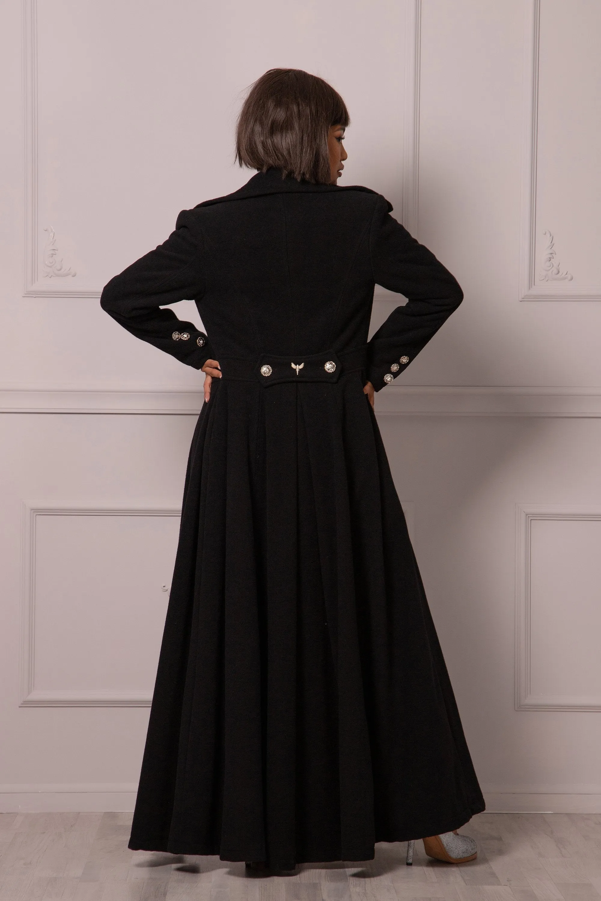 Floor Length Wool Coat